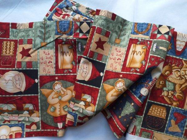 Tessuto americano ideale per patchwork, quilt e cucito creativo, realizzato in cotone 100% in altezza di cm 110.