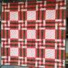 Quilt  patchwork con inserti a fantasia "cherry".