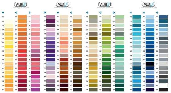 Aurifil cotone mako rosa/rosso - immagine 5
