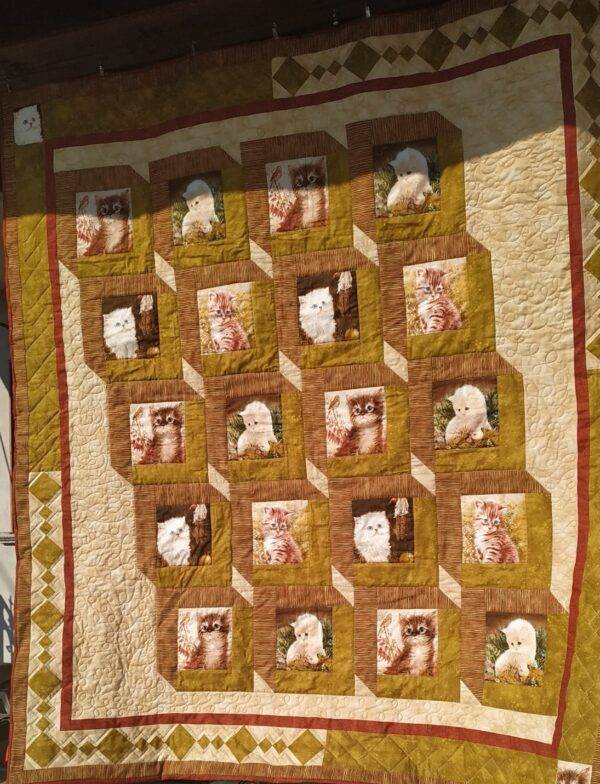 Quilt "cats" cotone americano 100%