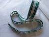 Nastro "scozzese" verde/oro. Altezza 25 mm. Altezza 10 cm.