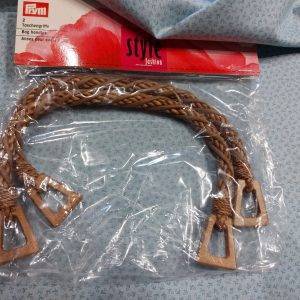 Manici per borsa realizzati in legno e corda Prym