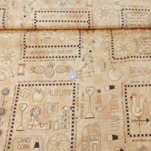 Tessuto americano ideale per patchwork, quilt e cucito creativo, realizzato in cotone 100%.