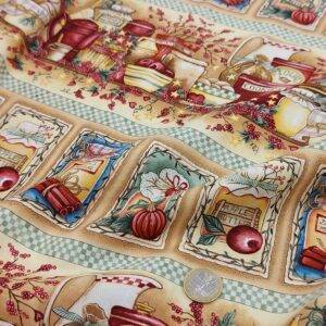 Tessuto americano ideale per patchwork, quilt e cucito creativo, realizzato in cotone 100%.