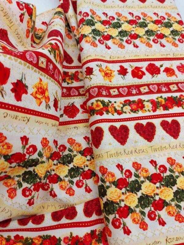 Tessuto americano ideale per patchwork, quilt e cucito creativo, realizzato in cotone 100%.